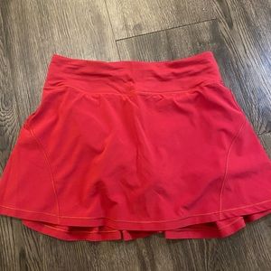 Dark red lululemon skirt